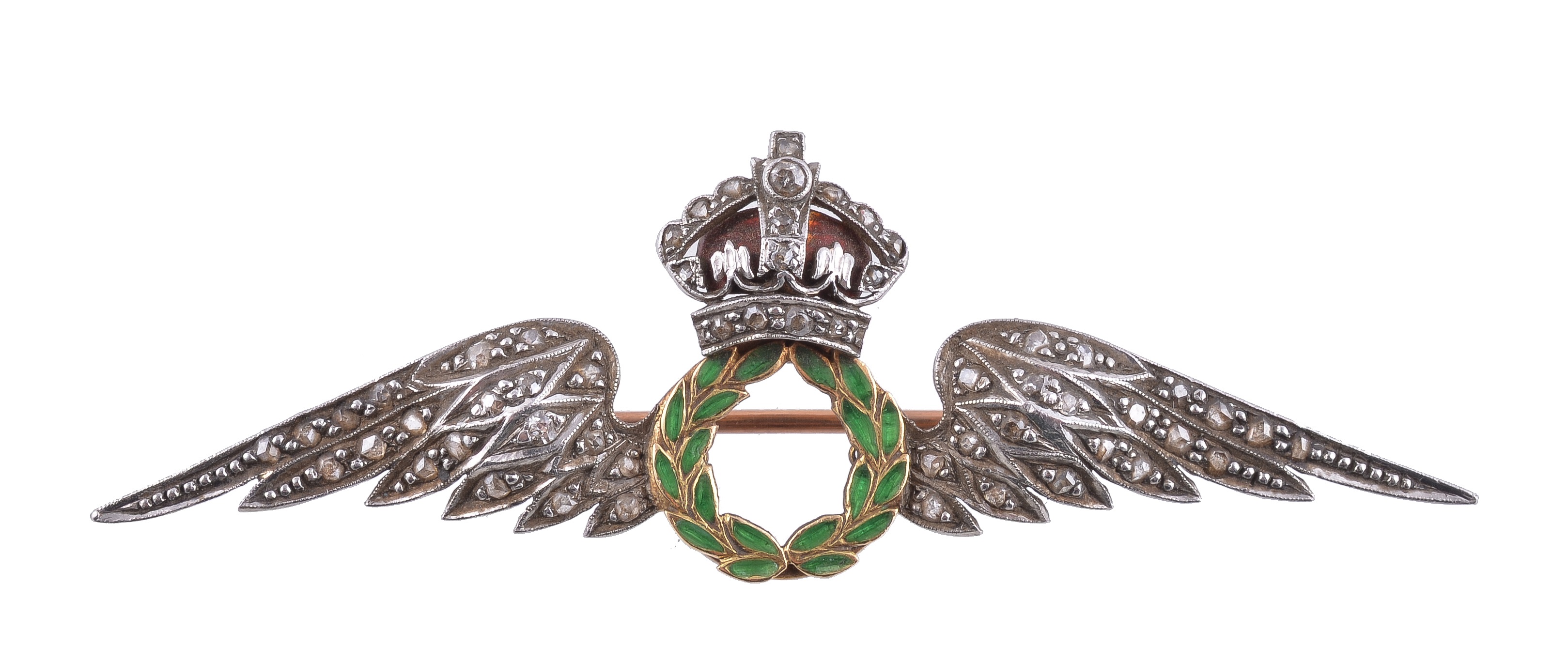 Diamond raf deals sweetheart brooch