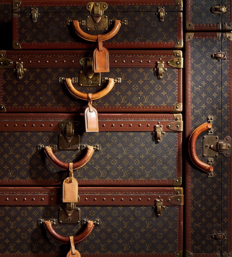 Inline Image - Louis Vuitton vintage canvas and leather hard cases