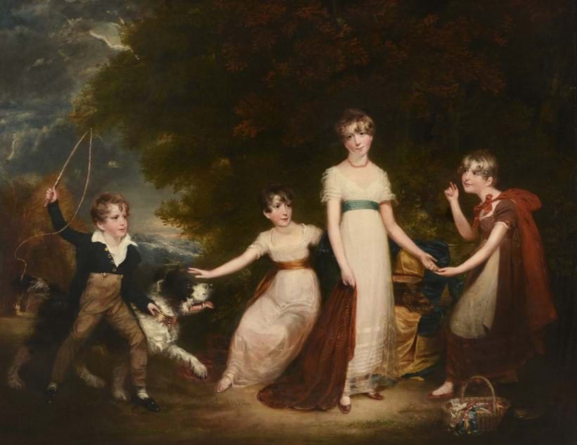 Inline Image - Lot 42, attributed to Sir William Beechey (British 1753-1839), The Stirling Family, oil on canvas; est. £20,000-30,000 (+fees)