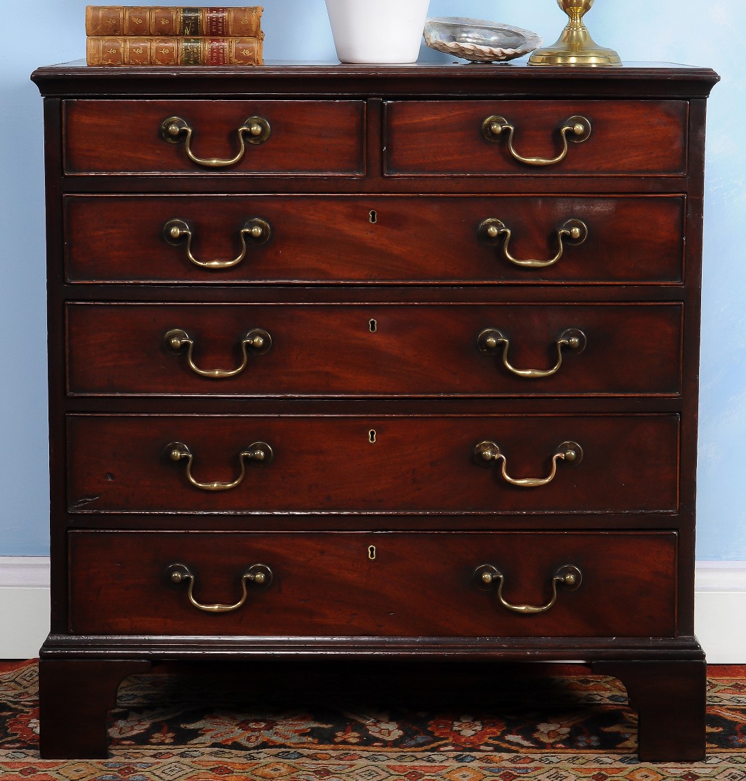 Inline Image - Lot 76, George III mahogany chest of drawers, circa 1780; est. £2,000-3,000 (+fees)