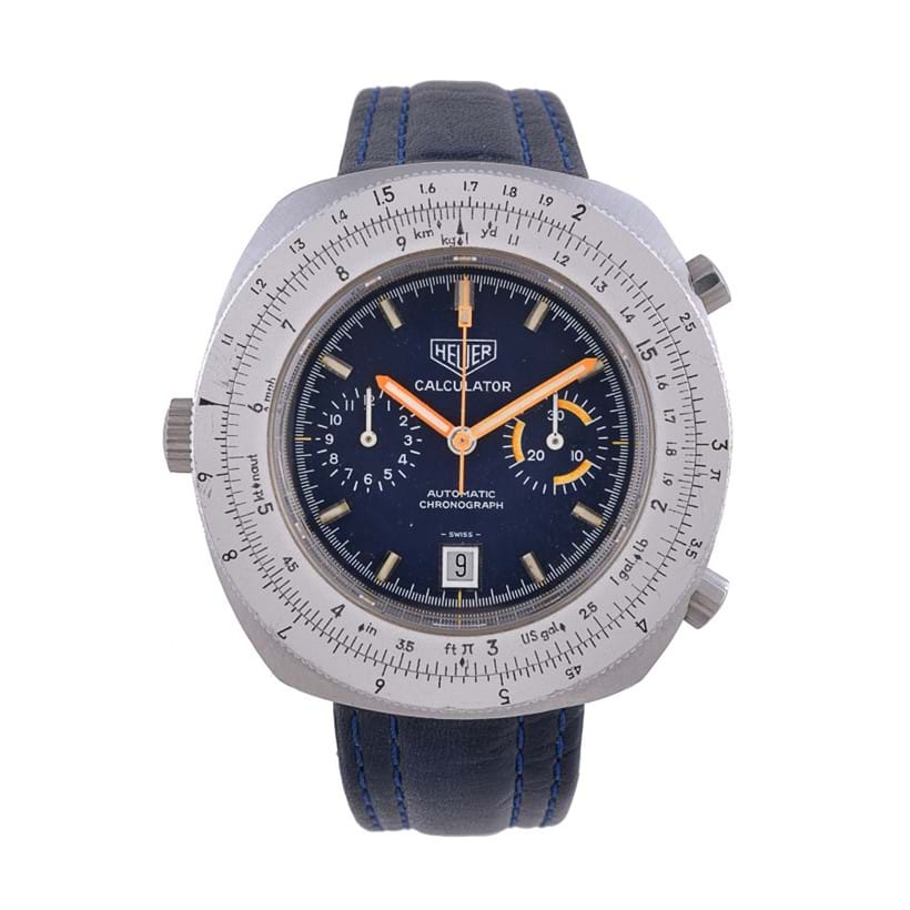 Inline Image - Lot 195, Heuer, Calculator, ref. 110.633, cal. 12, circa 1970; est. £1,500-2,000 (+fees)