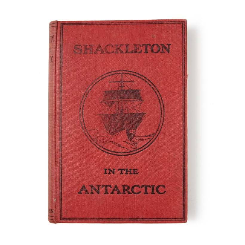 Inline Image - Sir Ernest Shackleton, Shackleton in the Antarctic | inscribed by the author on end paper, 'To Winifred Benchley with the authors kind regards, E. Shackleton Sep 1914' | 50 plates, map on paste down, original red pictorial cloth | Winifred Benchley, (1883-1953), agricultural scientist and 'perhaps Britain's leading authority on weeds in the early twentieth century' | est. £250-350, sold for £434