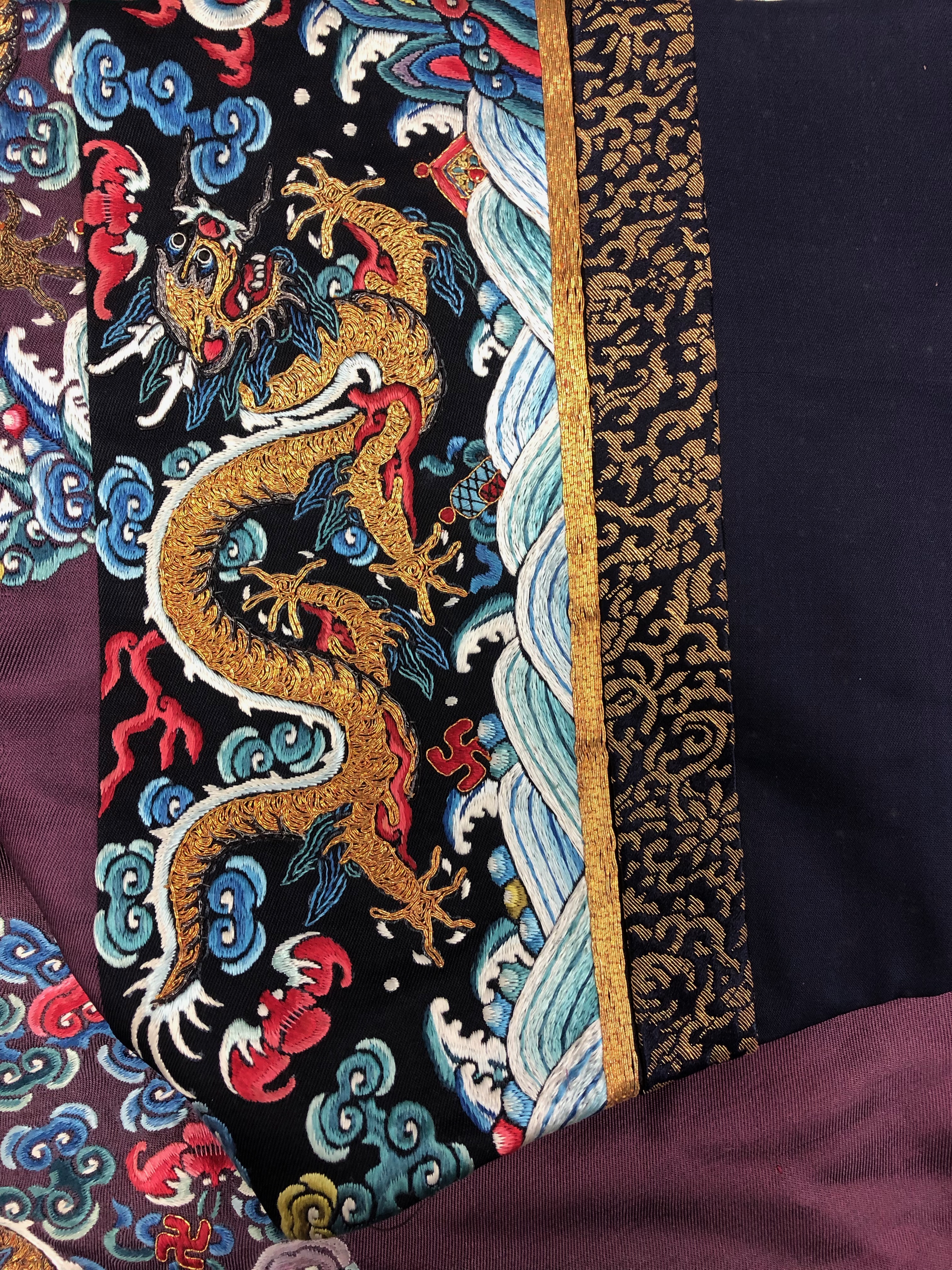 Inline Image - Detail: Imperial Consorts sleeve 
Lot 452 Imperial robe for sale at Dreweatts on 23 May 2019 | Courtesy of Linda Wrigglesworth Private Collection, London | Sold for £50,000