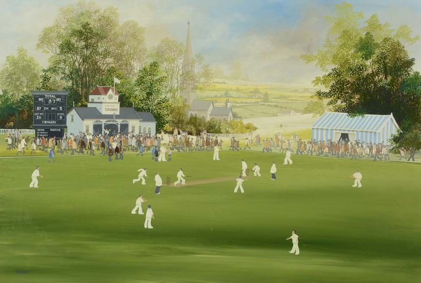 Inline Image - Lot 235: λ Brian Shields (BRAAQ) (British 1951-1997), 'Bugger Off, Can't You See I'm busy', Oil on canvas | Est. £40,000-60,000 (+fees)