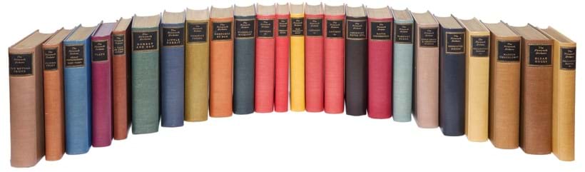 Inline Image - Charles Dickens, The Works, edited by Arthur Waugh, Hugh Walpole and others | 24 volumes, including box with original steel plate | one of 877 sets, Nonesuch Press, 1937-38 | One of the  most attractive editions of Dickens's work, the steel plate is 'Making Off', by H.K. Browne 'Phiz' from Little Dorrit | est. £3,000-4,000, sold for £5,580