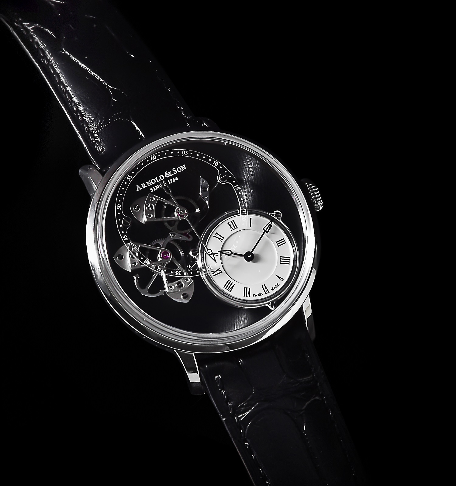 Inline Image - Lot 269: Arnold & Son, DSTB True Beat, ref. 1ATAS, SO2A, 
a limited edition stainless steel wrist watch, no. 31/250 | Est. £7,500-9,500 (+fees)