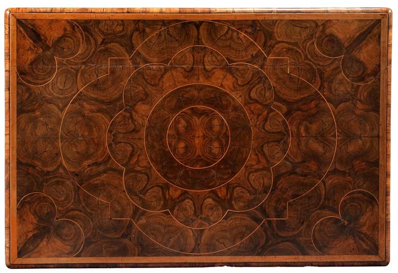 Inline Image - LOT 4: AN ANGLO-DUTCH CARVED WALNUT, OAK AND OYSTER VENEERED SIDE TABLE, LATE 17TH CENTURY | EST. £1,000-1,500 (+FEES)
