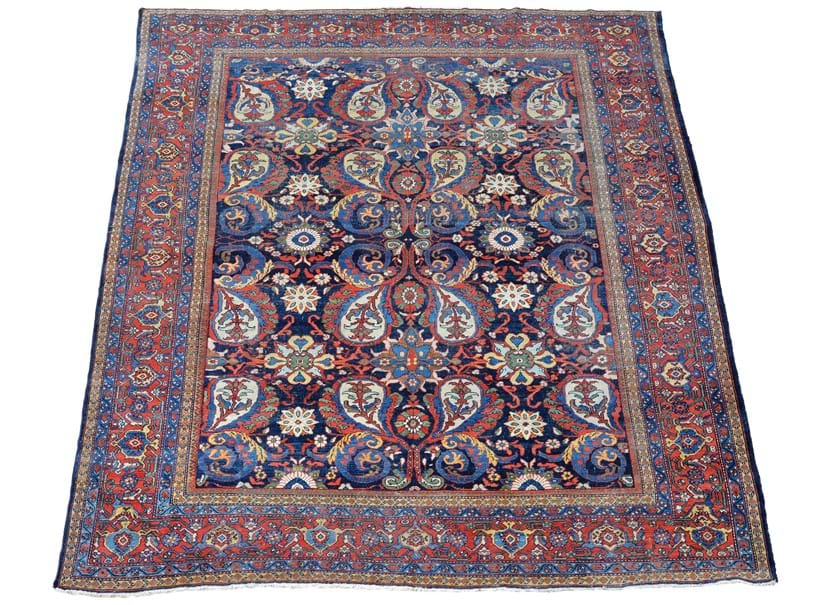 Inline Image - LOT 262: A ZIEGLER MAHAL CARPET, THE BLUE FIELD DECORATED IN TONES OF CREAM AND MADDER | EST. £2,500-3,500 (+FEES)