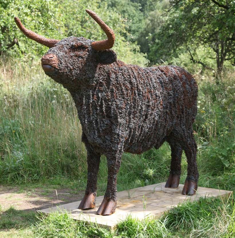Inline Image - David Mayne (British, b. 1962), 'Longhorn ', Steel and wood, 155cm high, 190cm wide, 73cm deep | Est. £8,000-10,000 (+fees)