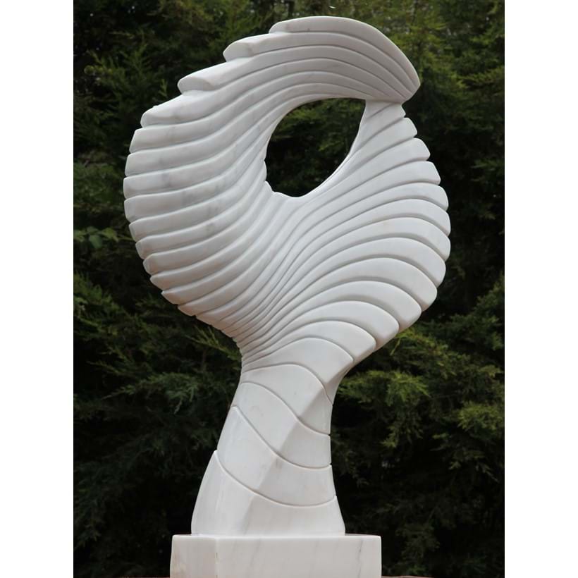Inline Image - Hongxun Jin, 'Shell-Like', Marble, 122cm high x 79cm wide | Est. £2,000-4,000 (+fees)