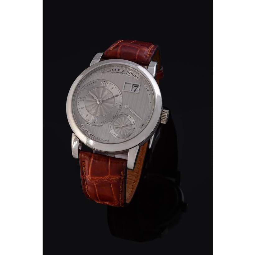 Inline Image - Lot 247 Υ A. Lange & Sohne, Lange 1, Limited Edition of 100 pieces for Sincere Singapore, ref. 112.049, a platinum wrist watch, no. 148440, circa 2003 | Est. £9,000-14,000 (+fees)