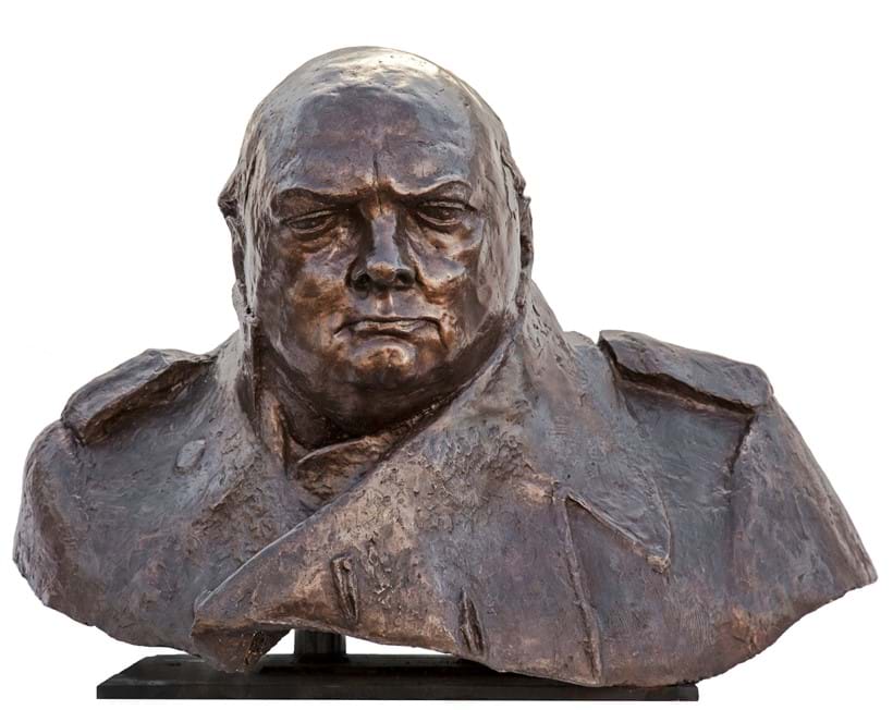 Inline Image - Lot 16: Ivor Roberts-Jones RA (1913-1996), 'A monumental bronze bust of Sir Winston Churchill, after the iconic statue in Parliament Square', Edition 6 of 6 | Est. £200,000-300,000 (+fees)