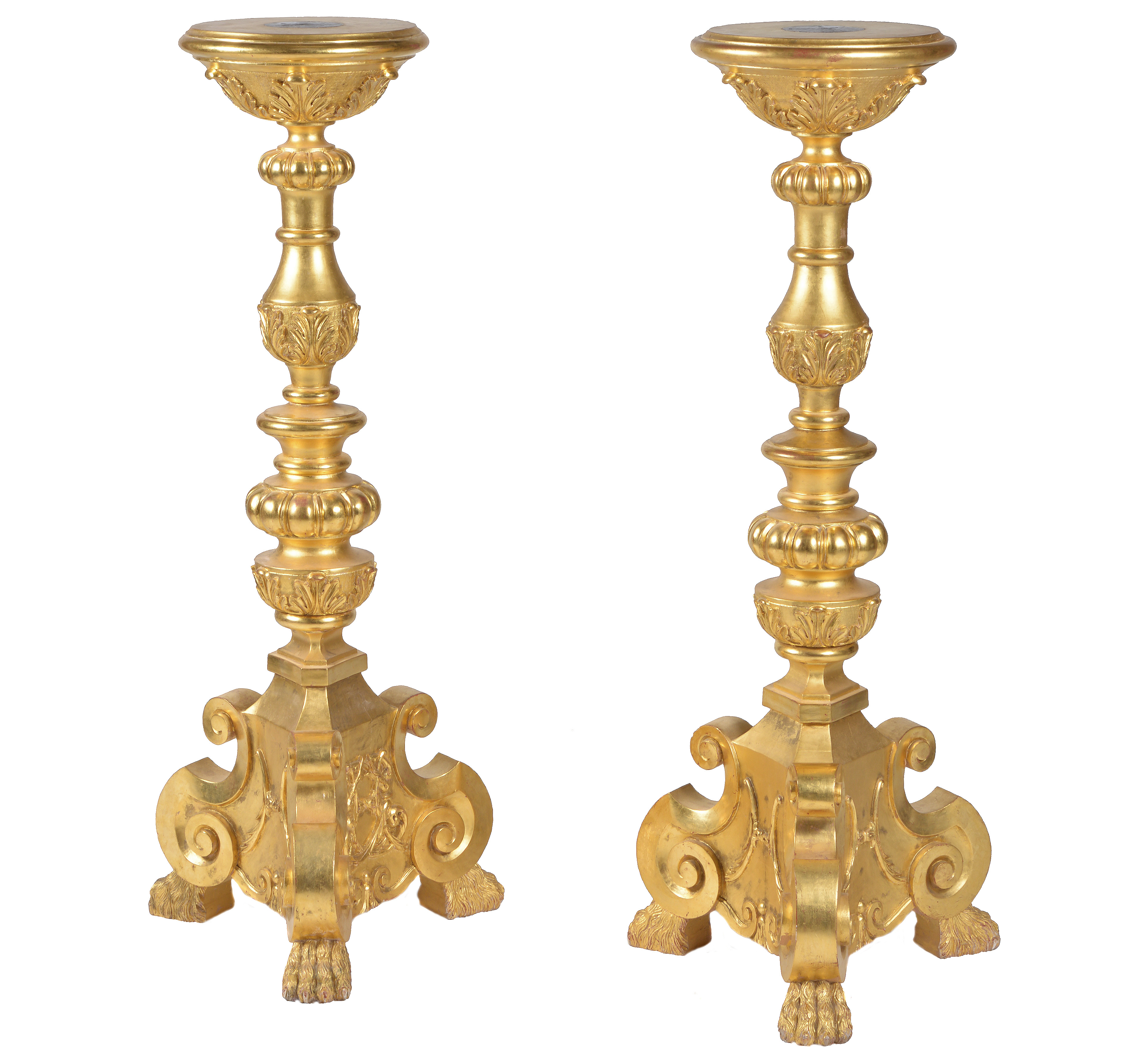 Inline Image - Lot 184: A pair of giltwood torchere stands from the workshops of Thomas Messel | Est. £500-800 (+fees)