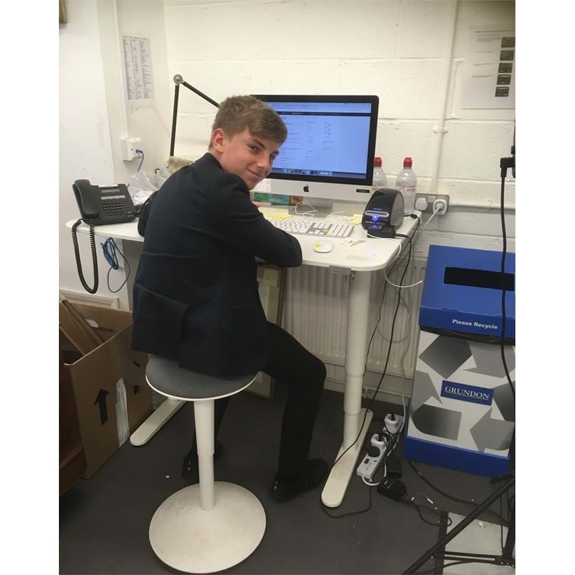 Inline Image - Cataloguing antiques at the warehouse