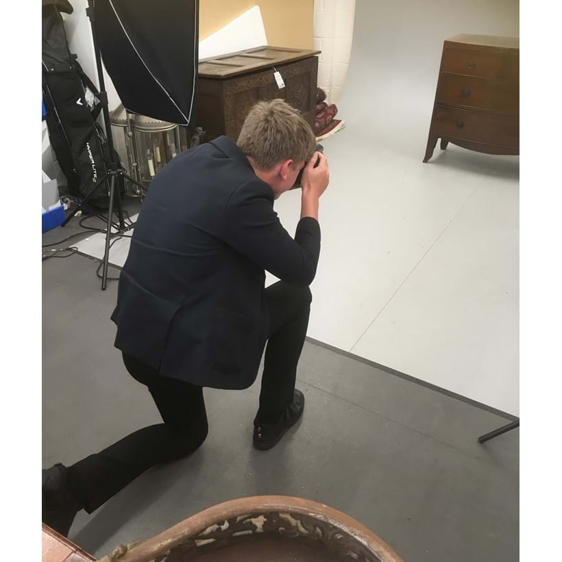 Inline Image - Photographing antiques at the warehouse