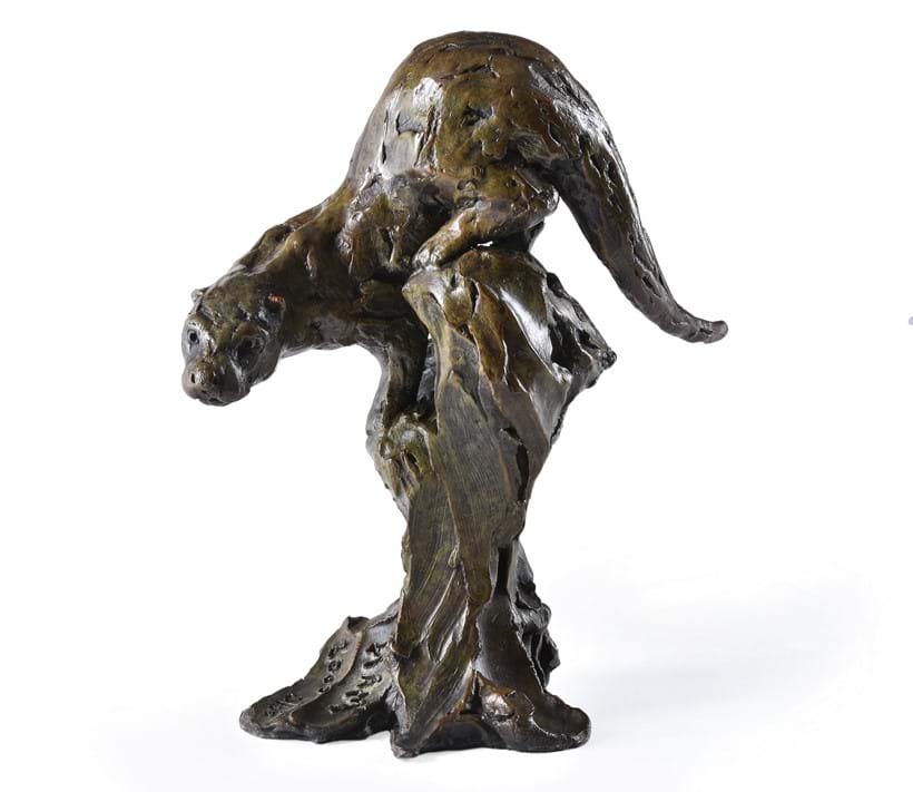 Inline Image - Lot 9: Hamish Mackie, Otter on a rock, 2008 Bronze, signed Ham and inscribed 2008, 21/25 28cm high, 25cm wide Similar works by this artist retail at: £5,000