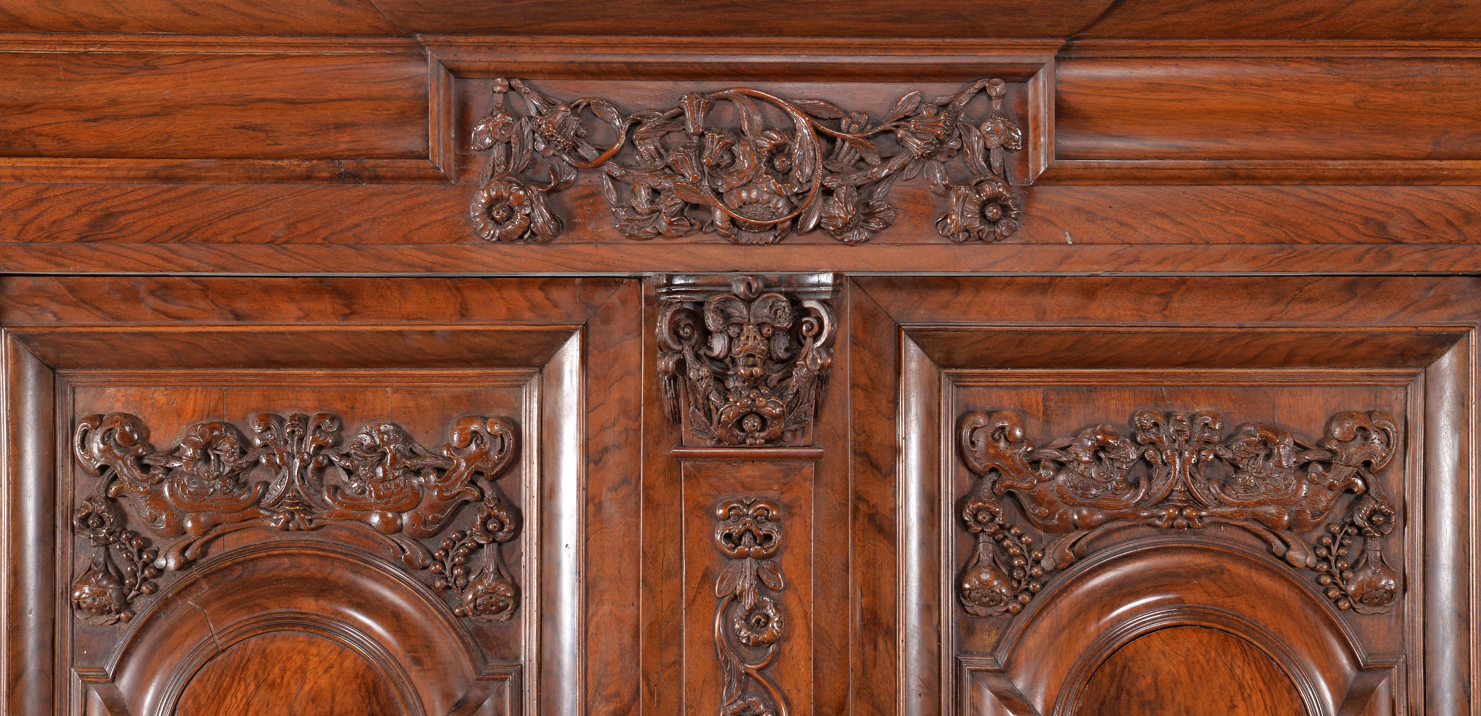 A Superb 18th Century Walnut Press Cupboard Consigned to Fine Furniture sale