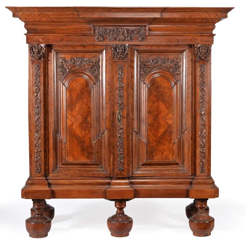 A Superb 18th Century Walnut Press Cupboard Consigned to Fine Furniture sale