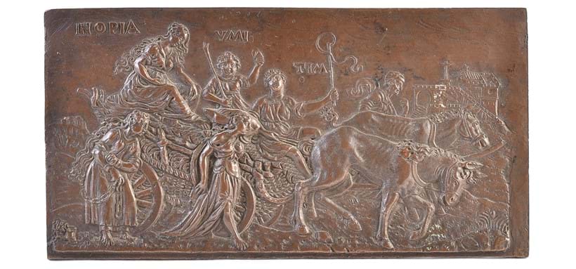 Inline Image - Lot 69: A bronze plaquette depicting an Allegory of the Triumph of Poverty | Est. £300-500 (+fees)