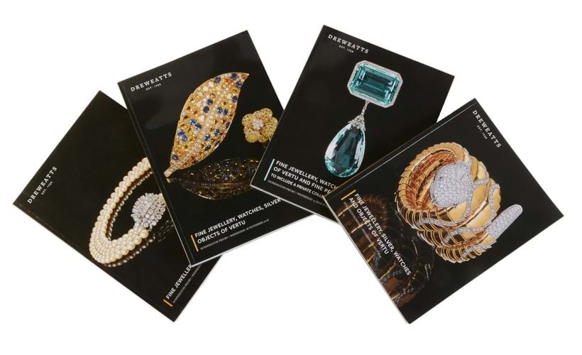 Inline Image - Examples of Dreweatts' lavish jewellery catalogues