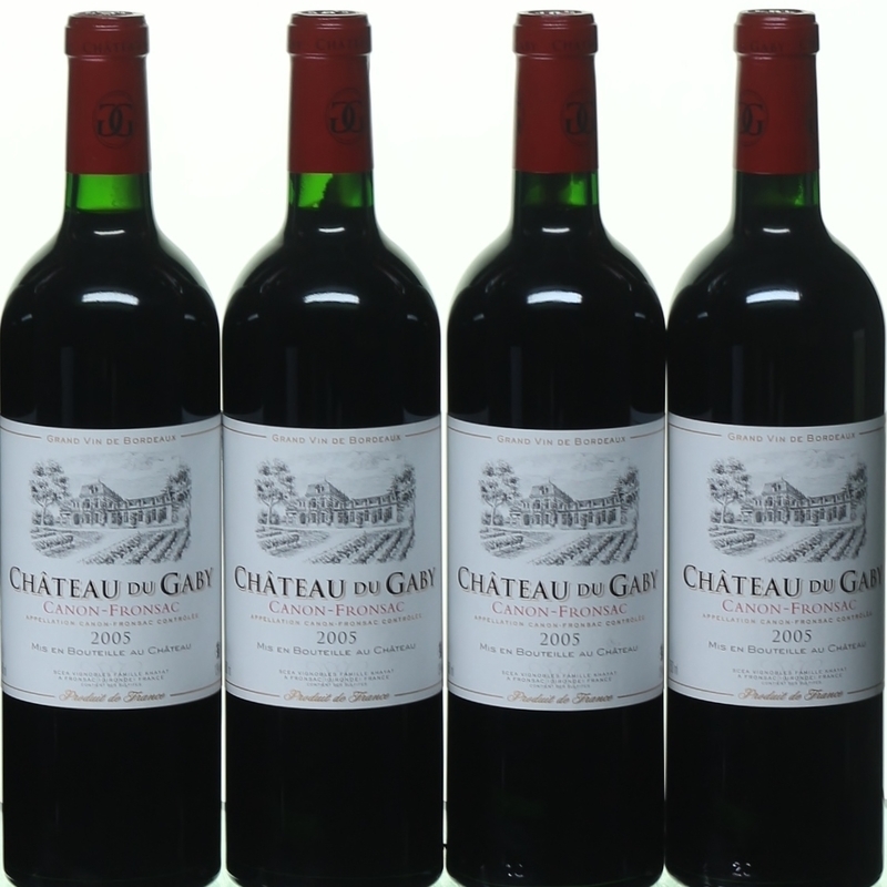 Rare bordeaux wine from Chateau Gaby, Canon-Fronsac
