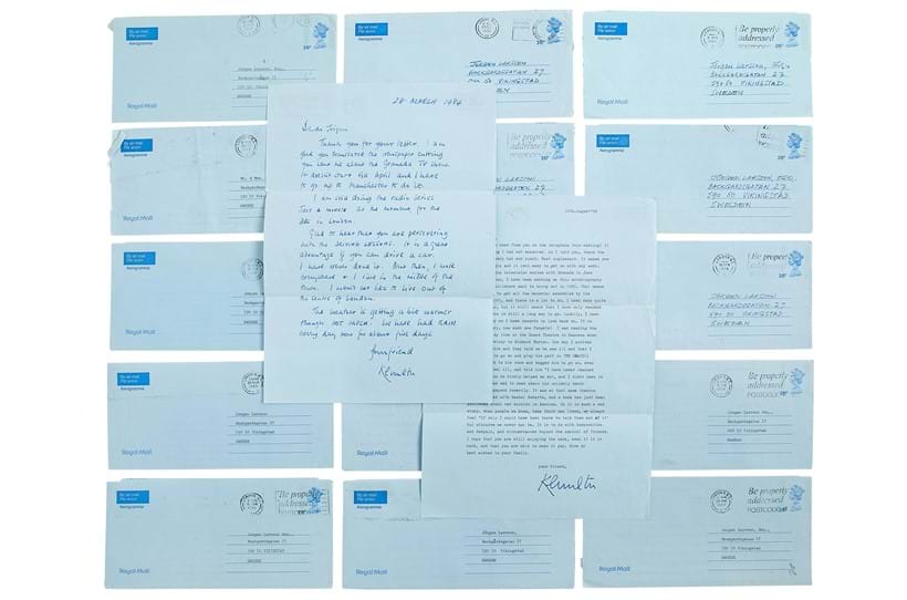 Inline Image - Lot 100: Kenneth Williams, Just Williams: an autobiography, with a small archive of his personal correspondence to a friend [London, 1985 & October 1983-May 1985] | Est. £600-800 (+ fees)