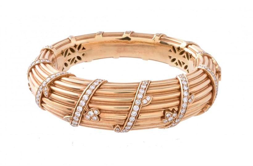Inline Image - A 1990s gold and diamond bangle by Cartier | Est. £7,000-10,000 (+ fees)