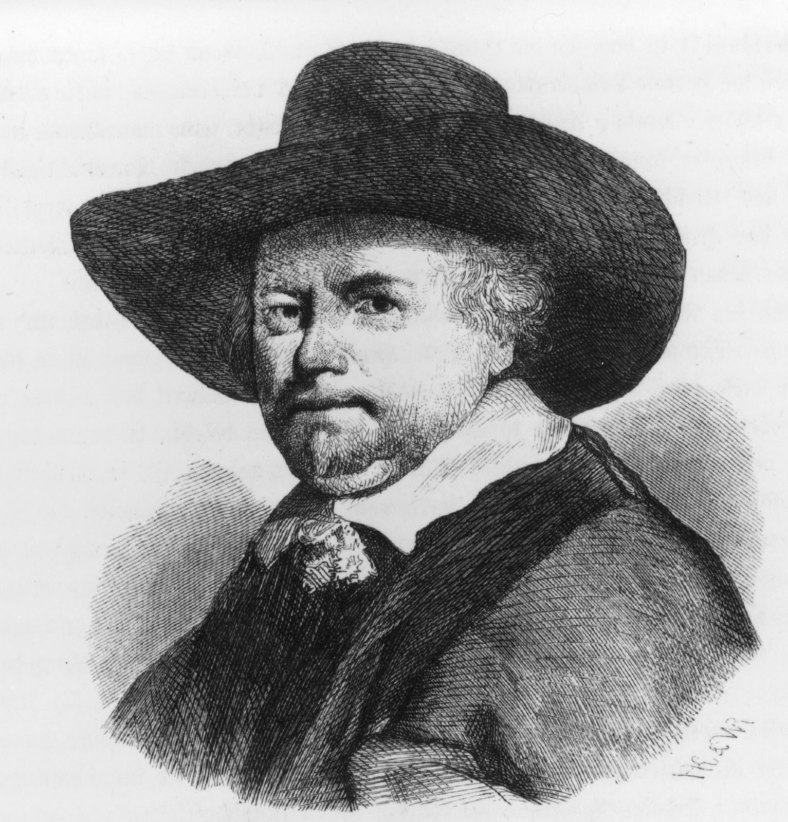 Inline Image - Dutch painter and etcher Jan van Goyen in a 1728 etching. Courtesy Library of Congress, Washington, D.C. (Digital ID cph 3a42441)