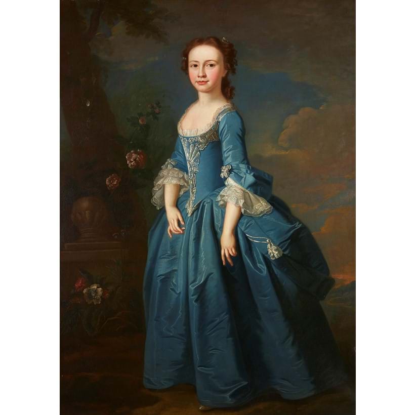 Inline Image - Lot 83 Circle of Thomas Hudson (British 1701-1779), Portrait of Anne Matson (1766-1808), wife of Thomas Morland, Oil on canvas, Est. £6,000-9,000 (+ fees). Ann Matson came originally from Westmorland. She married Thomas Morland together they had the largest number of children of any generation of Court Lodge Morlands - eight in total.