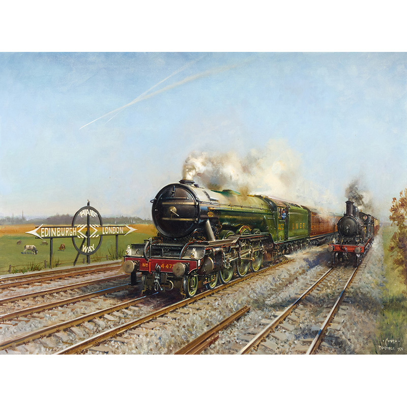λ Terence Cuneo (British 1907-1996), The Flying Scotsman Half Way on the Edinburgh to London Line