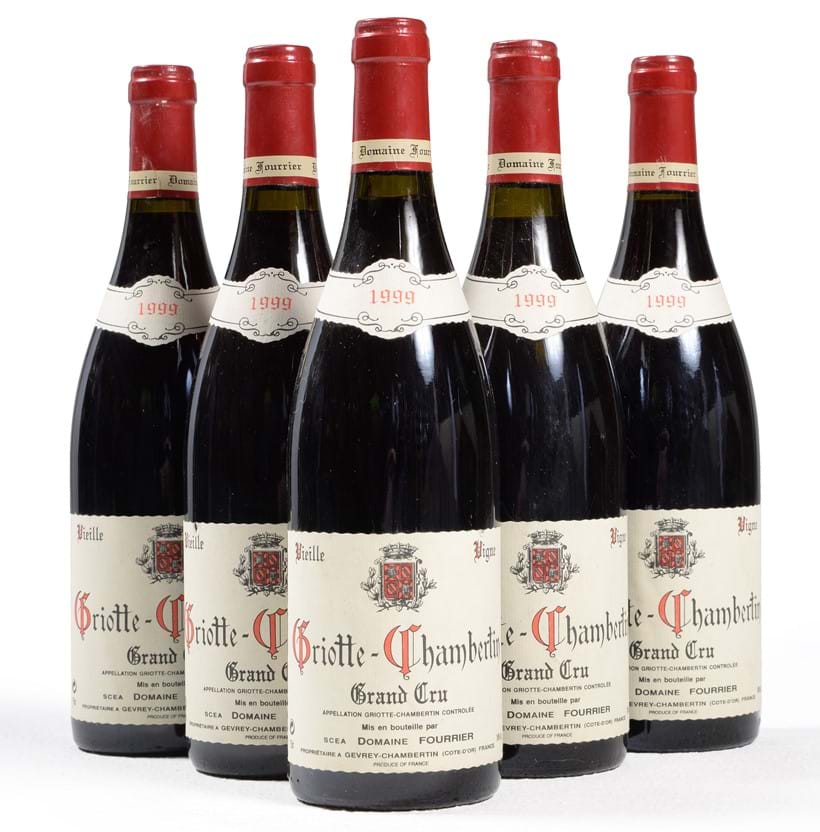 Inline Image - Lot 136: 1999 Griotte-Chambertin Grand Cru Vielles Vignes, Domaine Fourrier, 5x75cl | Est. £2,500-3,500 (+ fees)