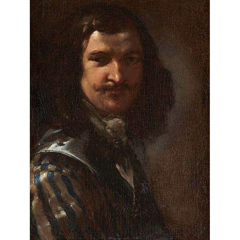 Inline Image - Attributed to Salvator Rosa (Italian 1615-1673), 'Portrait of a gentleman sold to be Masaniello', Oil on canvas | Sold for £16,250