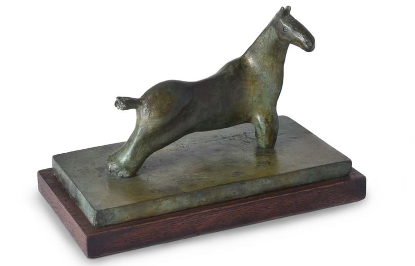 Inline Image - Henry Moore (British 1898-1986), 'Horse', Bronze with green patina | Est. £20,000-30,000 (+fees)