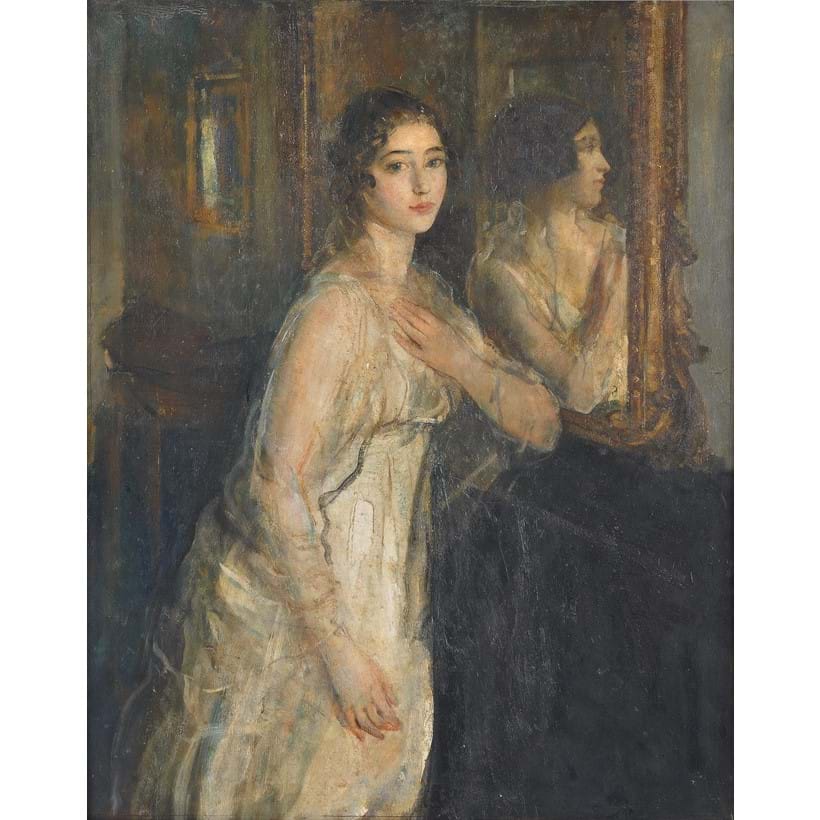 Inline Image - Ambrose McEvoy (British 1878-1927), 'Miss Violet Henry', Oil on canvas | Sold for £43,750