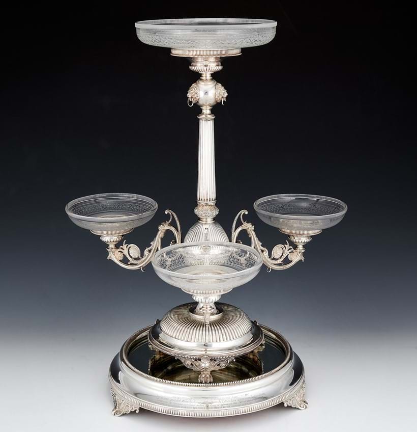 Inline Image - Lot 37: A Victorian silver centrepiece epergne by Horace Woodward & Co., London 1877 | Est. £2,000-3,000 (+fees)
