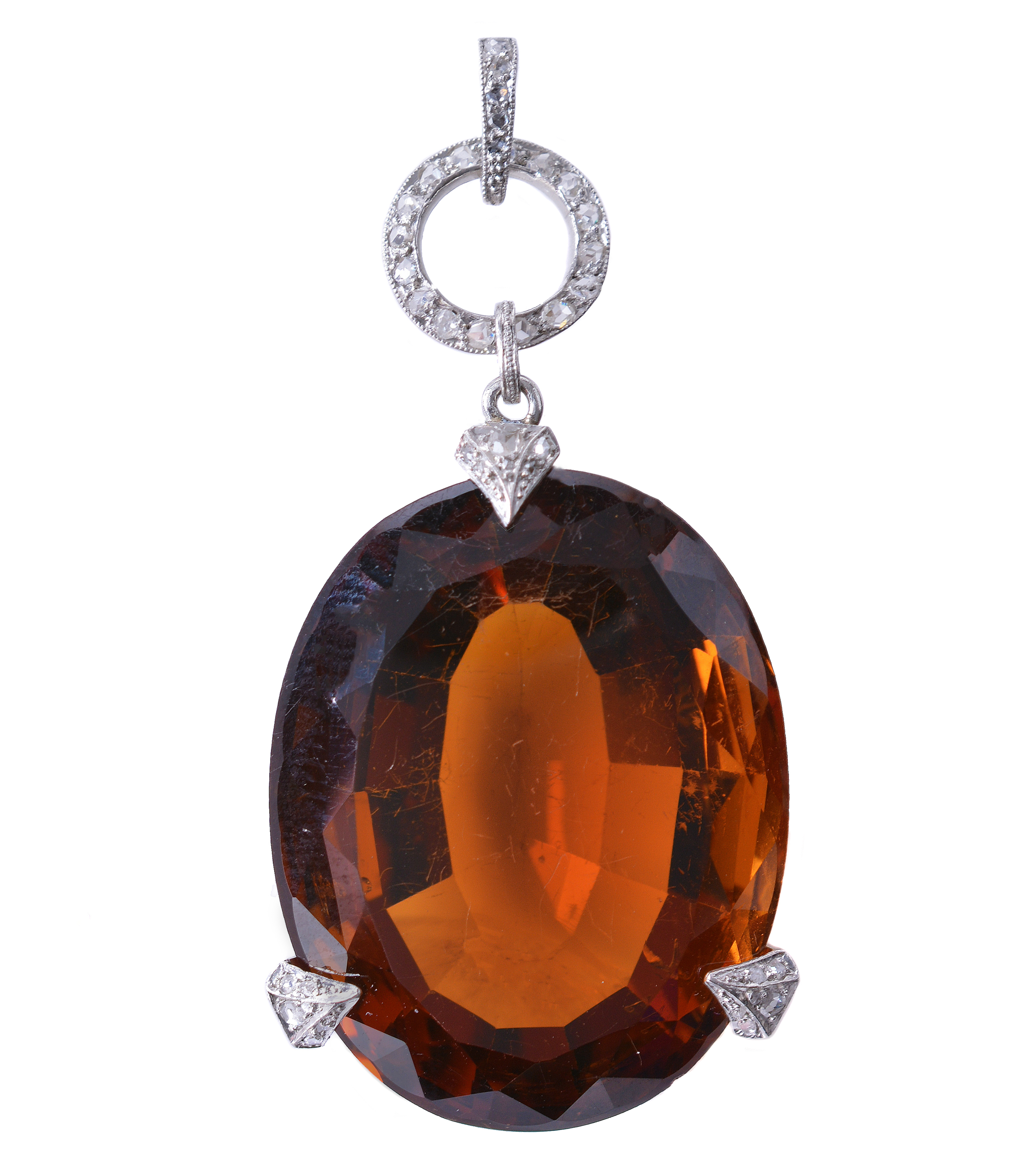 Inline Image - Lot 152: An early twentieth century citrine and diamond pendant by Georges Fouquet, circa 1920 | Est. £3,000-5,000 (+fees)