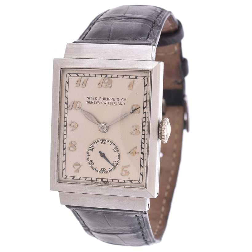Inline Image - Lot 273: Y Patek Philippe, a stainless steel wrist watch, no. 611020, circa 1940 | Est. £5,000-7,000 (+fees)