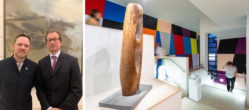 Inline Image - Pallant House Gallery Director, Simon Martin, (left) with Dreweatts’ Deputy Chairman, Will Richards, at the gallery where the Dreweatts’ sponsorship and this year’s programme highlights were announced | [Images courtesy of Pallant House Gallery]