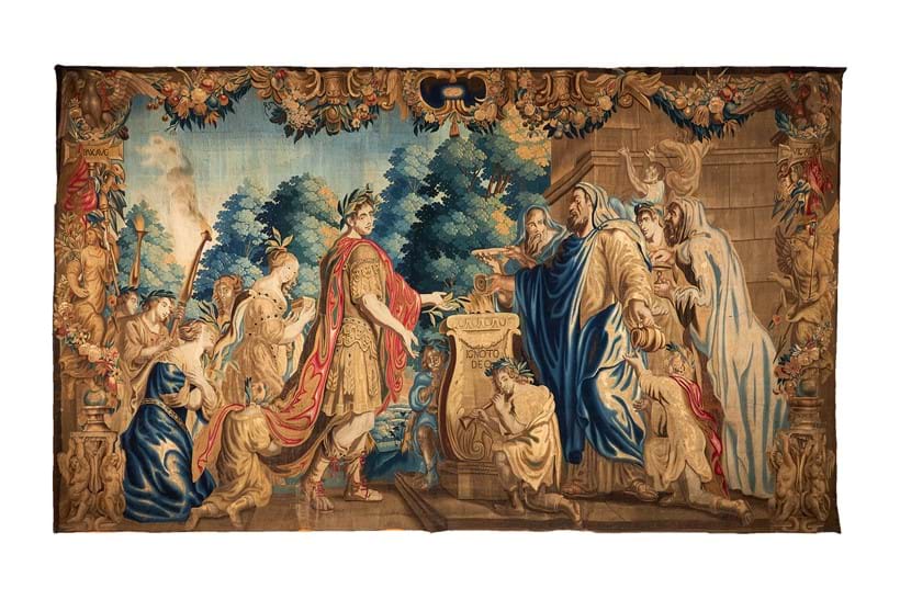 Inline Image - Lot 17 十七世纪 安特卫普造罗马神话题材挂毯, 271cm x 457cm, 6000-8000镑