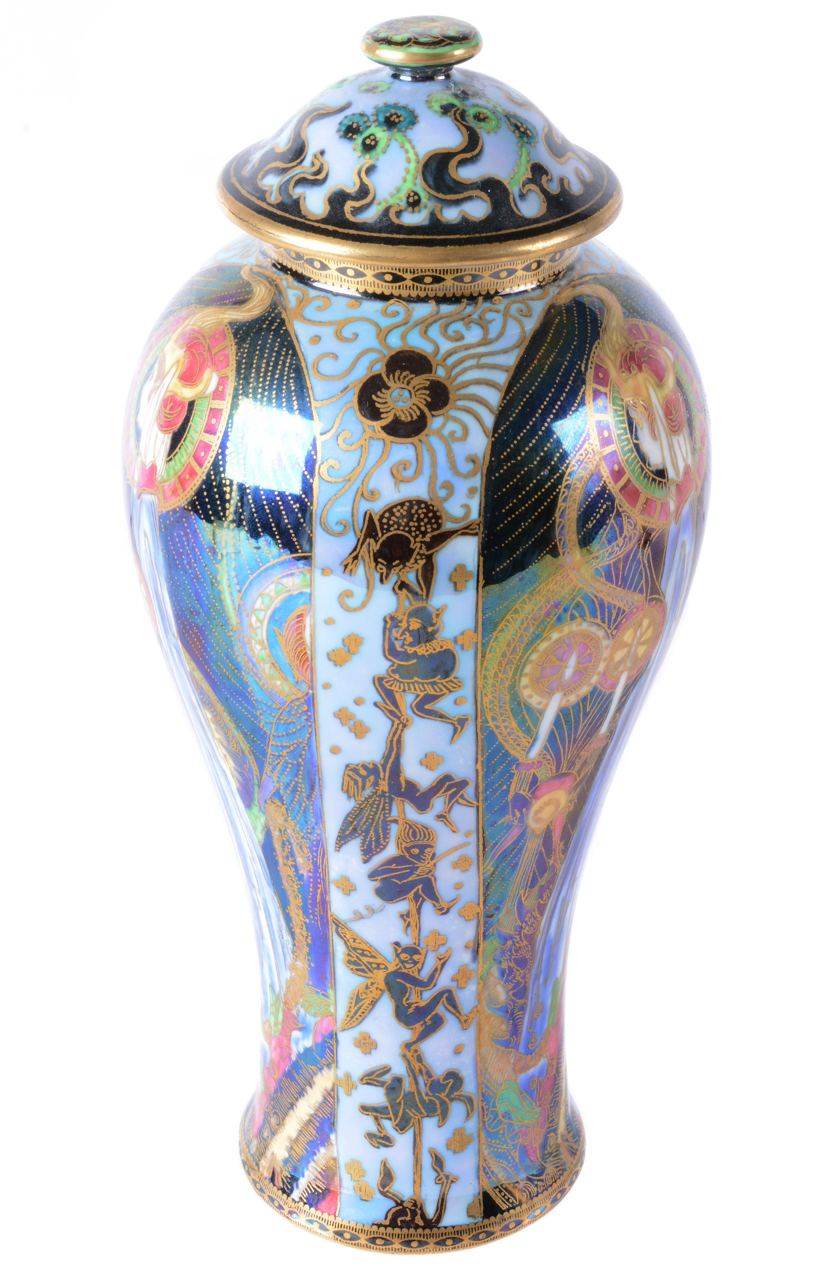 Inline Image - (Fig.4) Daisy Makeig-Jones for Wedgwood, a Fairyland Lustre inverted baluster vase and cover