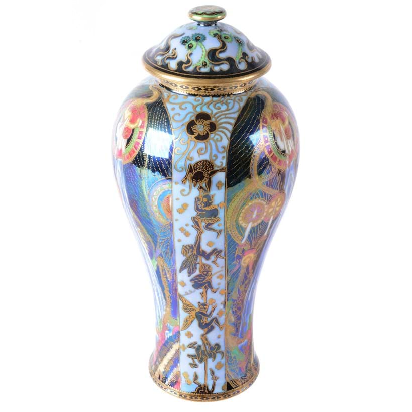 Inline Image - (Fig.4) Daisy Makeig-Jones for Wedgwood, a Fairyland Lustre inverted baluster vase and cover