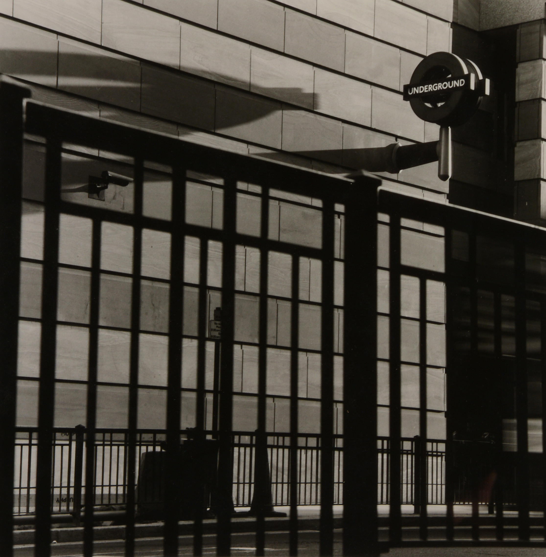 Inline Image - Anthony Jones (b. 1962), 'Underground Sign, 1999', Gelatin silver print, signed