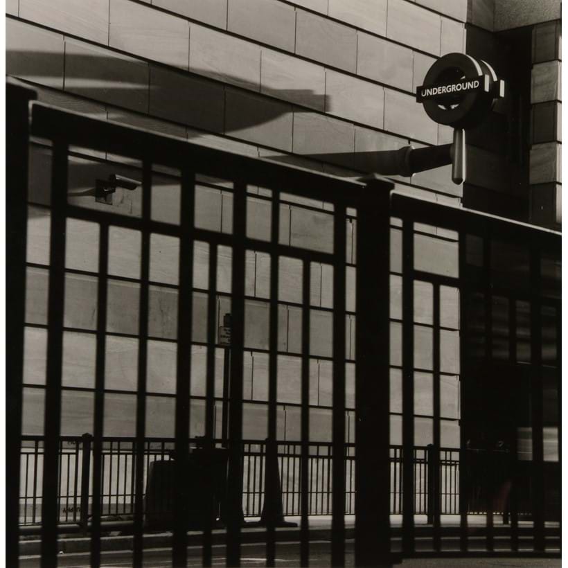 Inline Image - Anthony Jones (b. 1962), 'Underground Sign, 1999', Gelatin silver print, signed