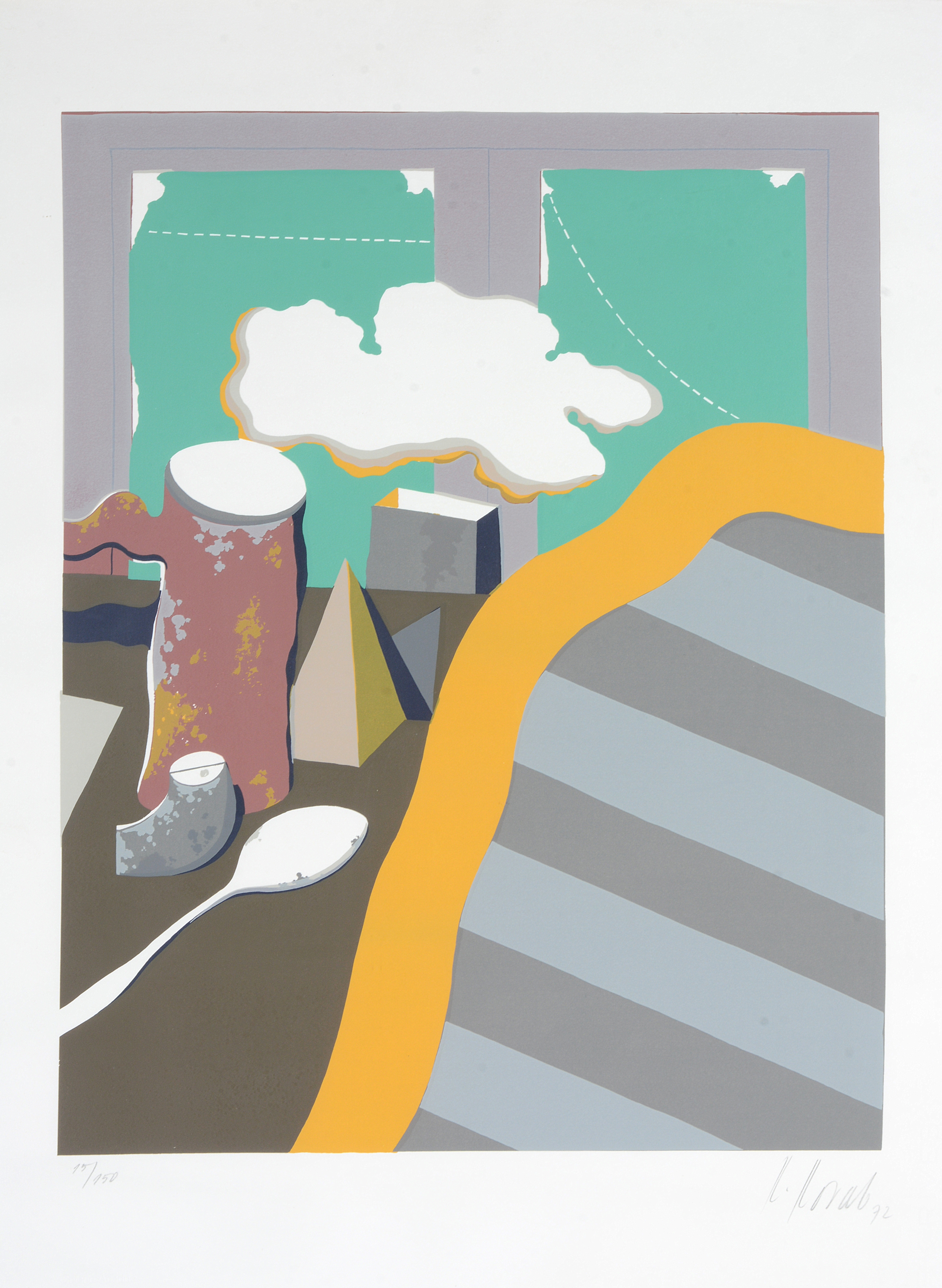 Inline Image - Colour lithograph, Signed in pencil, dated 72