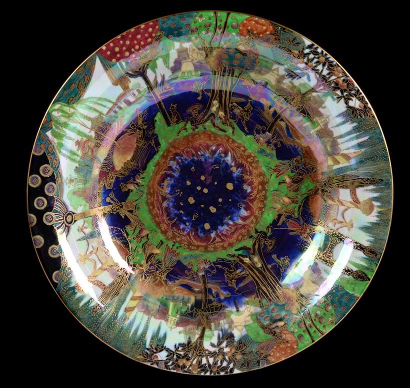 Inline Image - (Fig.1) Daisy Makeig-Jones for Wedgwood, a Fairyland Lustre Lily Tray bowl
