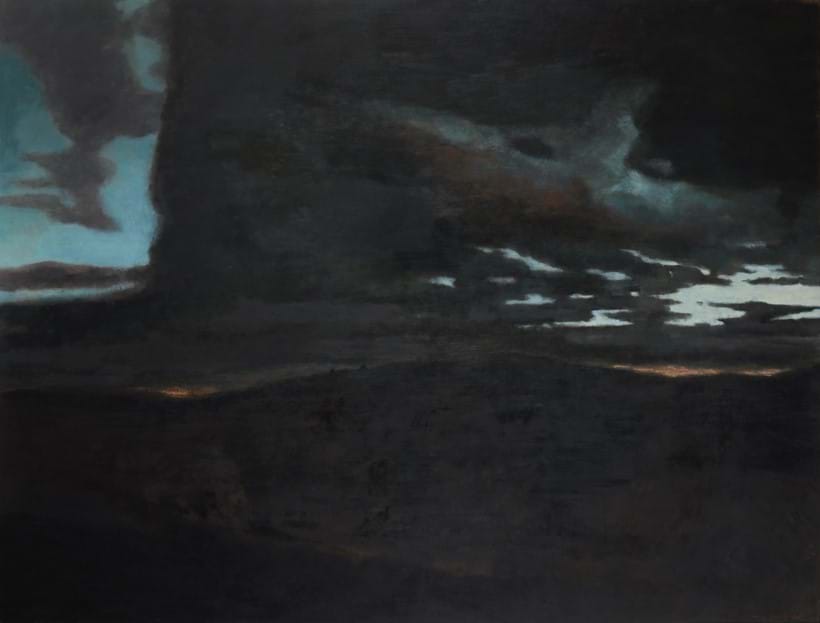 Inline Image - Marc-Antoine Fehr (Swiss, b. 1953), 'Pressy, nuit, 2002', Oil on canvas | Sold for £6,250