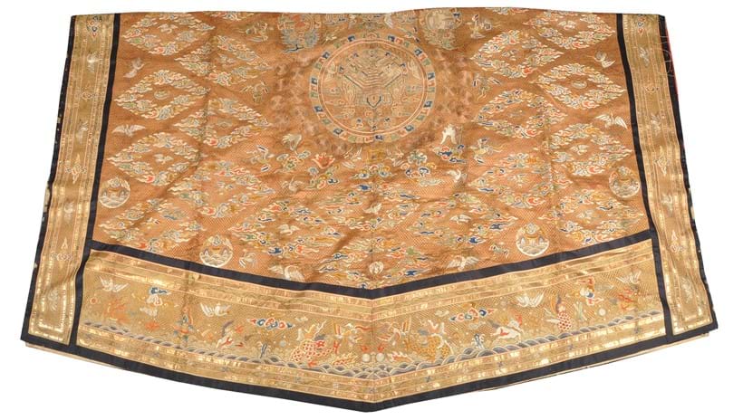 Inline Image - Figure 3: A Chinese Taoist 1st degree Priest's robe, Qing Dynasty, 18th century | Sold for £4,800 (hammer price)