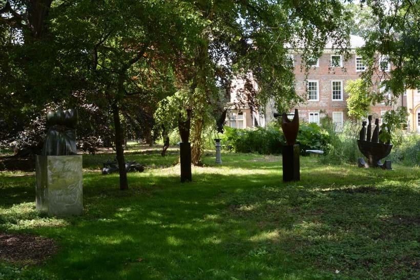 Inline Image - The Sculpture Park exhibition in situ in the woodland surrounding Donnington Priory, July 2019