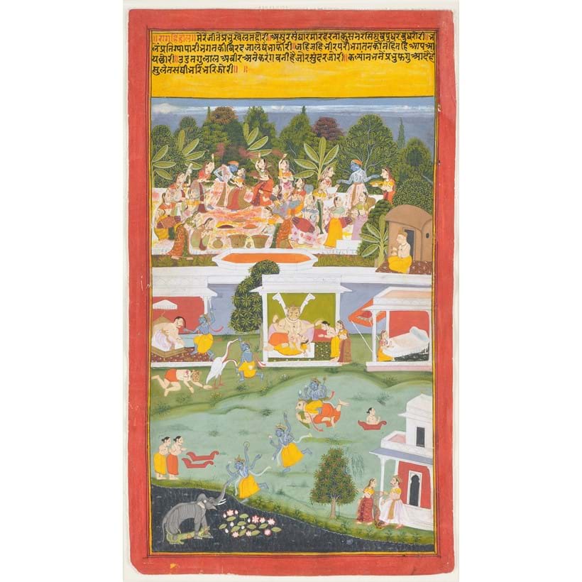 Inline Image - Lot 131: † An illustration to the Sur Sagar of Surdas | Est. £2,000-3,000 (+fees)