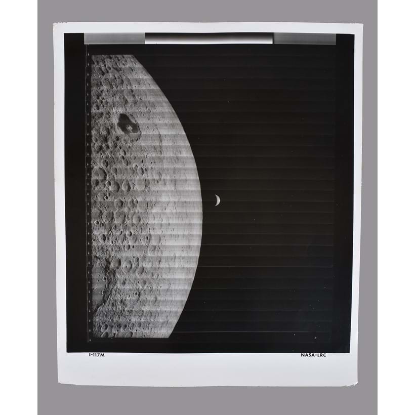 Inline Image - Lot 10: A large-format vintage gelatin silver print, medium resolution, numbered NASA LRC I-112M, captioned in margins | Est. £800-1,200 (+fees)